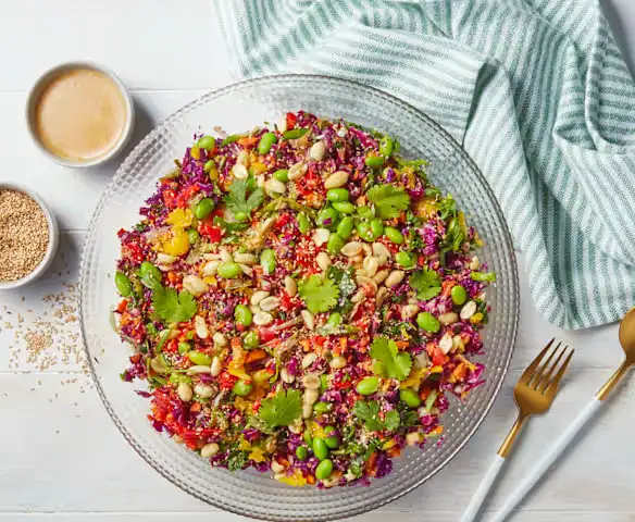 Asian Chopped Salad served