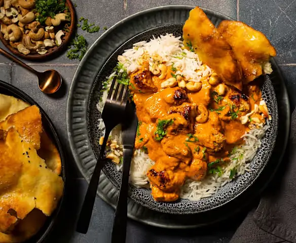 Butter Chicken served